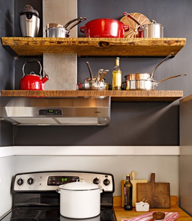 kitchen shelving open stove above shelves hood across nay yay cabinets cooker dostiehomes storage rough would cut